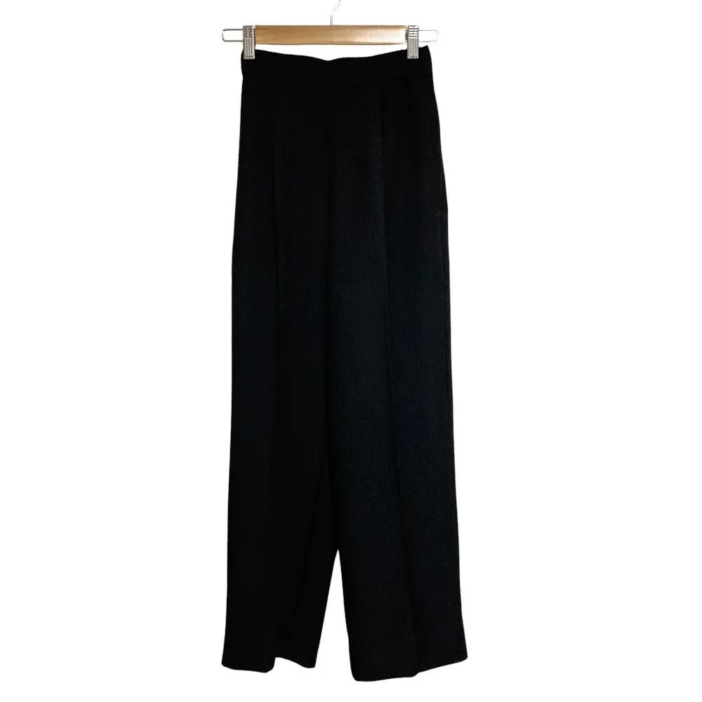 25SS yori ヨリ フクレワイドパンツ スラックス YR22-25015SP サイズ34 ブラック