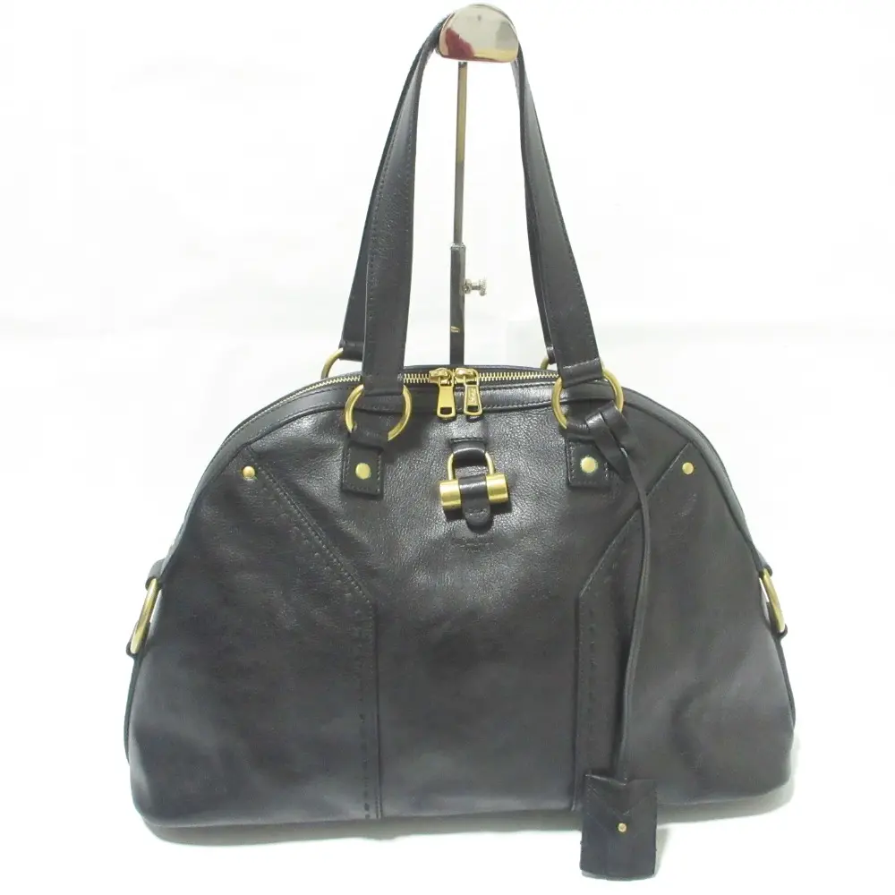 YVES SAINT LAURENT イヴサンローラン MUSE S レザー トートバッグ ハンドバッグ 002122・156464 ブラック