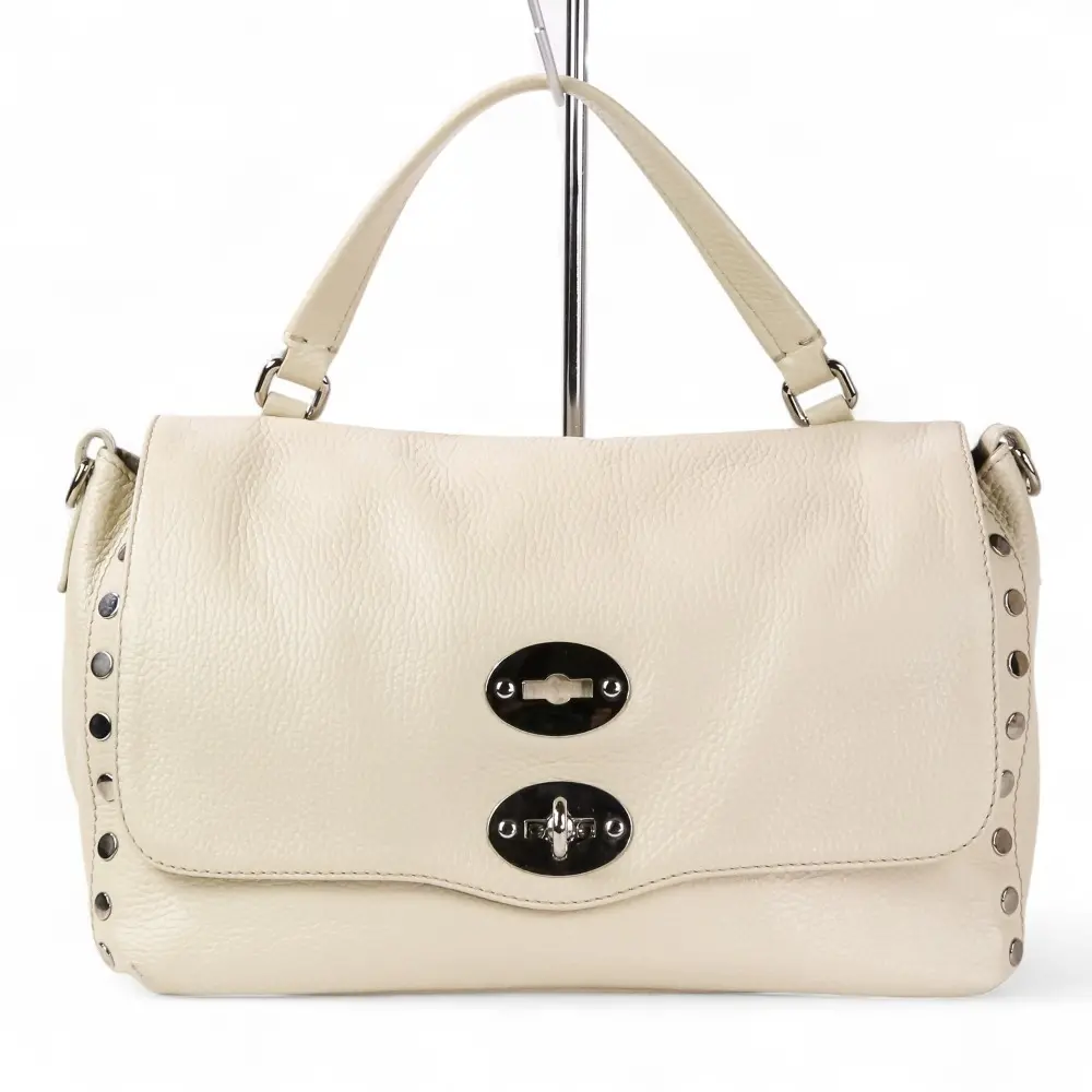 ZANELLATO ザネラート POSTINA S ポスティーナ S 2way ハンドバッグ ショルダーバッグ アイボリー WHITE ONICE