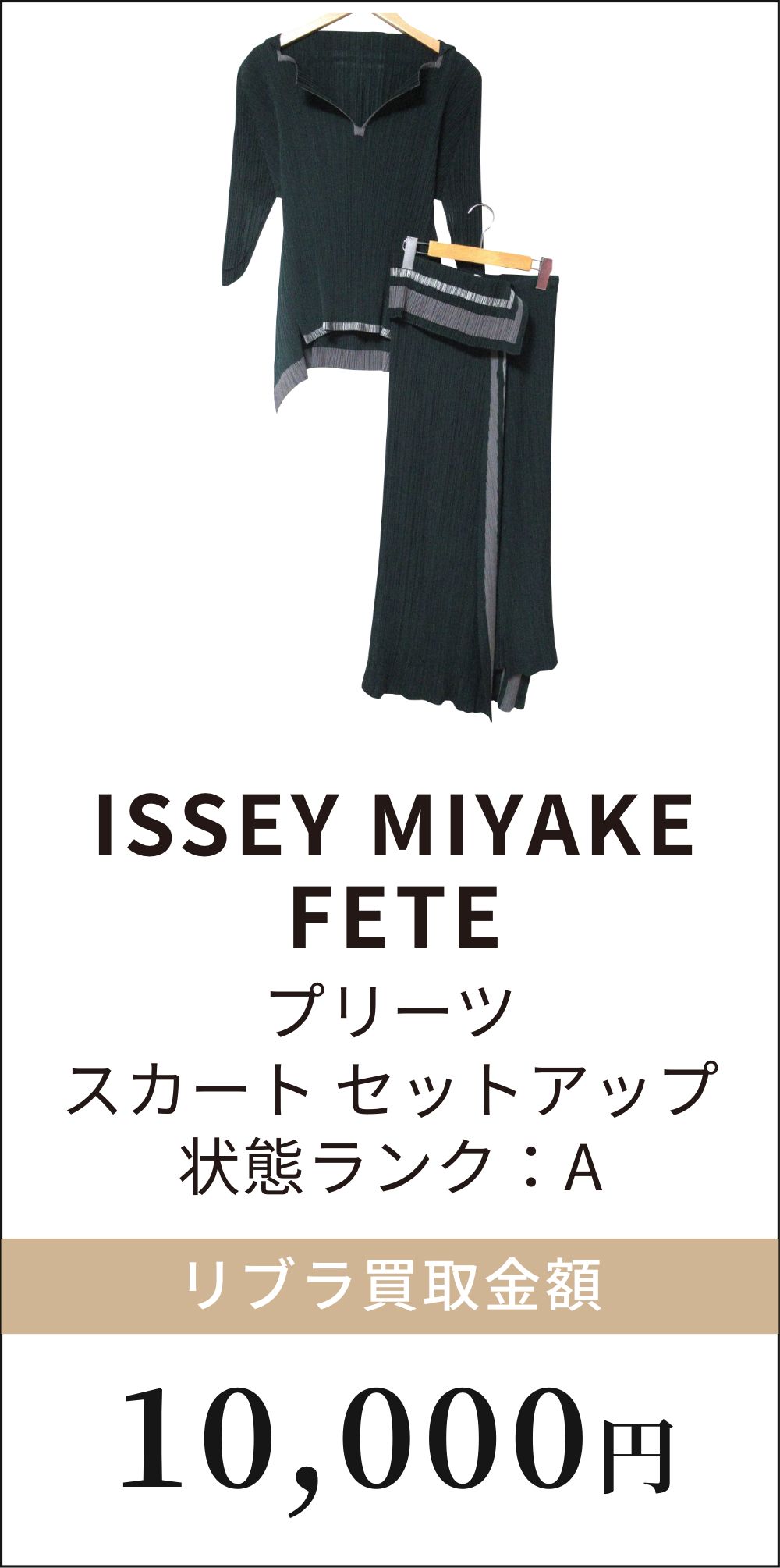 ISSEY MIYAKE FETE プリーツスカート セットアップ