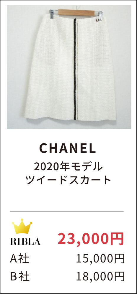 CHANEL 2020年モデル ツイードスカート