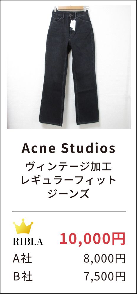 Acne Studios ヴィンテージ加工 レギュラーフィットジーンズ
