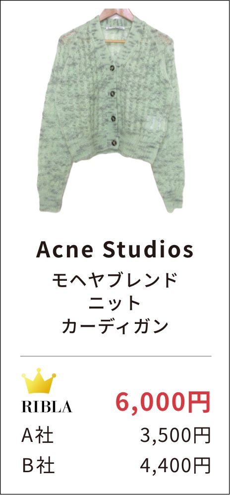 Acne Studios モヘヤブレンド ニット カーディガン