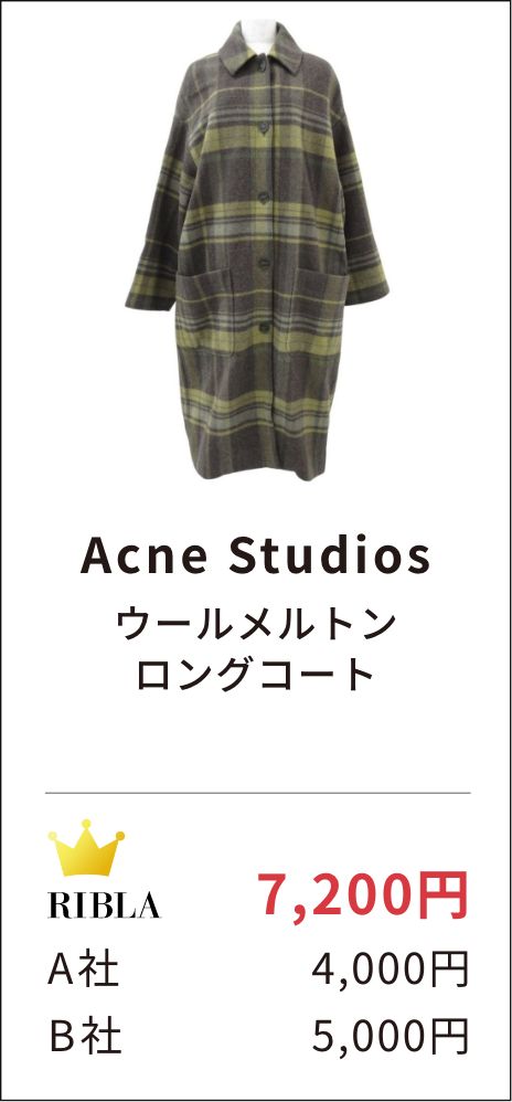 Acne Studios ウールメルトン ロングコート