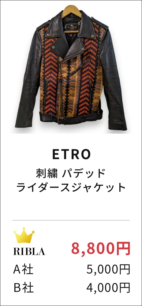 刺繍 パデッド ライダースジャケット