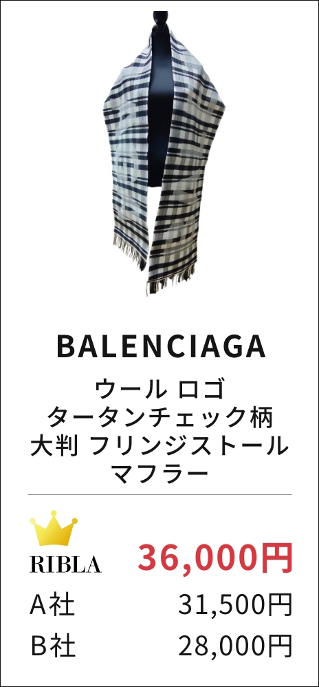 ウール ロゴ タータンチェック柄 大判 フリンジストール マフラー