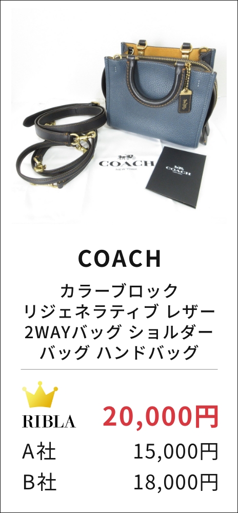 カラーブロック リジェネラティブ レザー 2WAYバッグ ショルダーバッグ ハンドバッグ